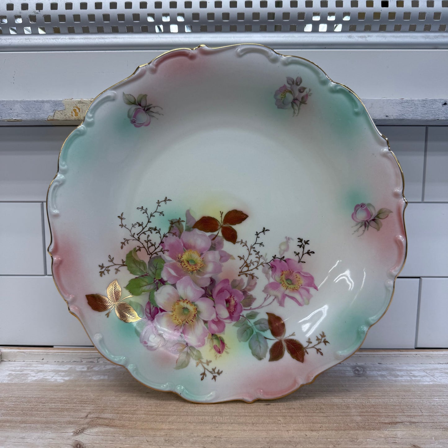 Schumann Plate, Arzberg Bavaria Gilded Porcelain