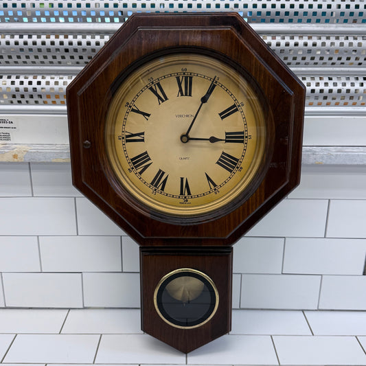 Verichron Quartz Pendulum Regulator Wall Clock