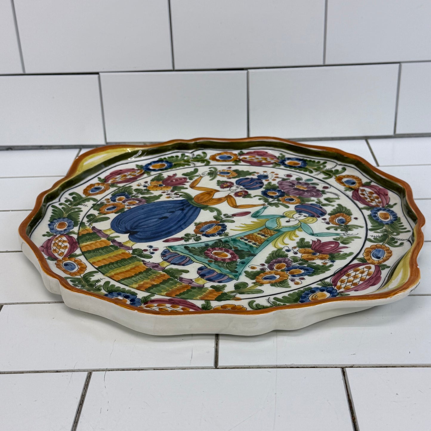 Skyros Greek Pottery Signed Hand Painted Tray Selection