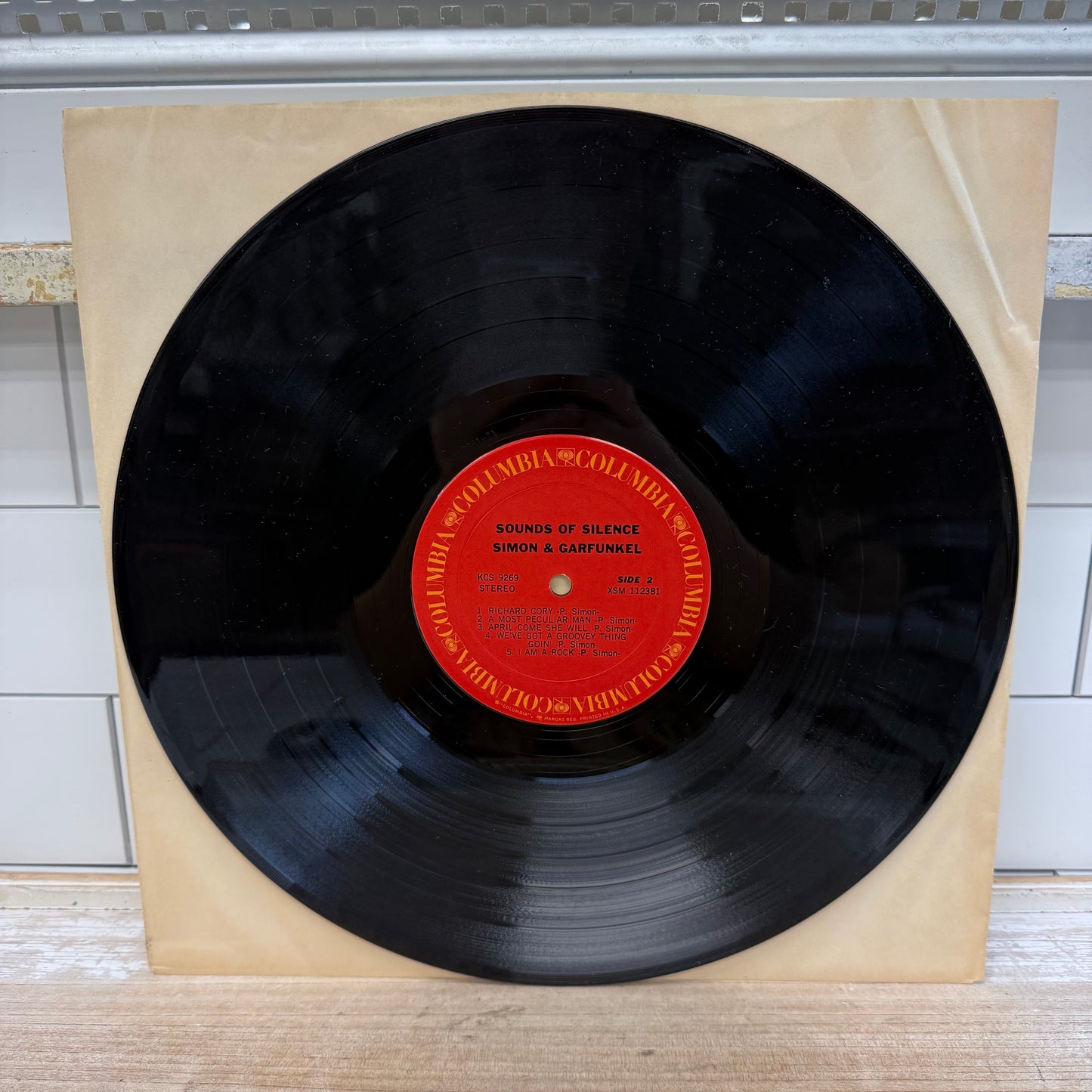 Simon & Garfunkel Sounds of Silence Vinyl Record, 1966