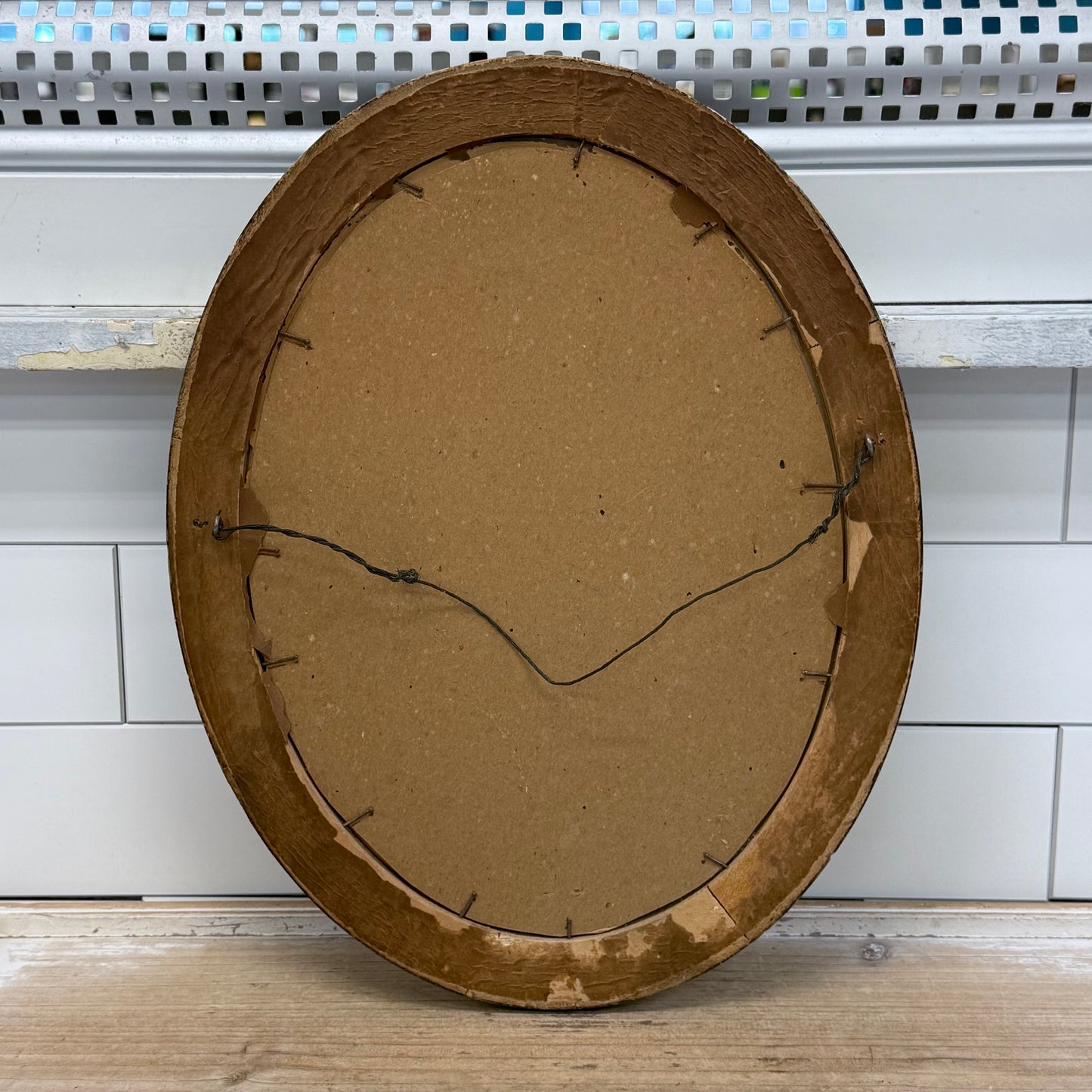 Le Follet French Fashion Art Print Oval Frame