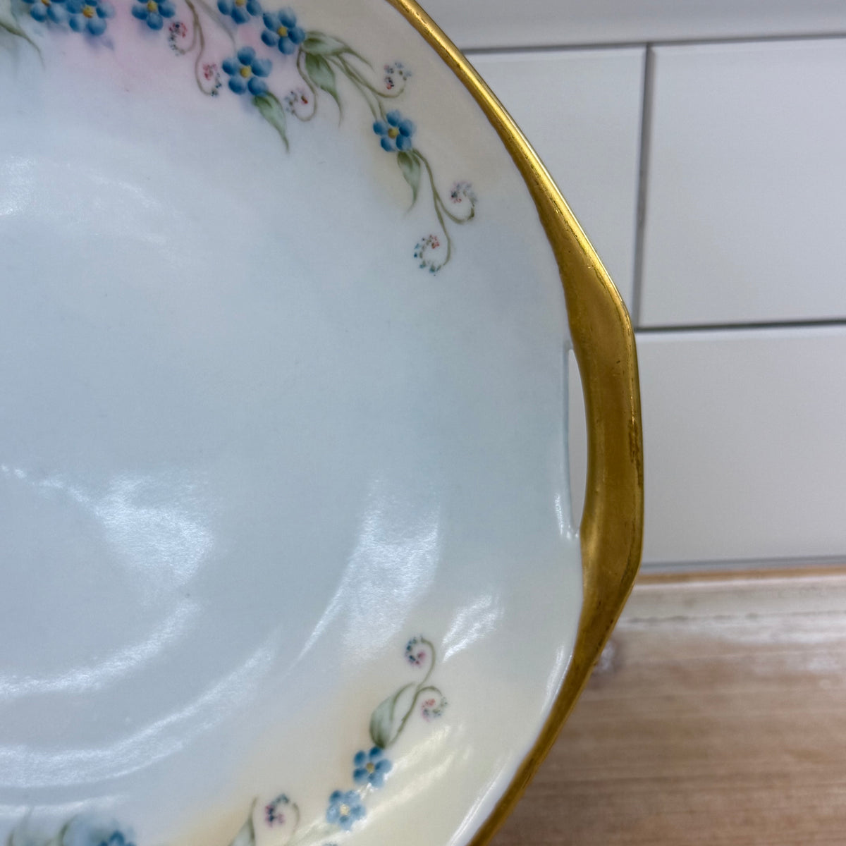 Reinhold Schlegelmilch Cake Plate Hand Painted Dish 1928