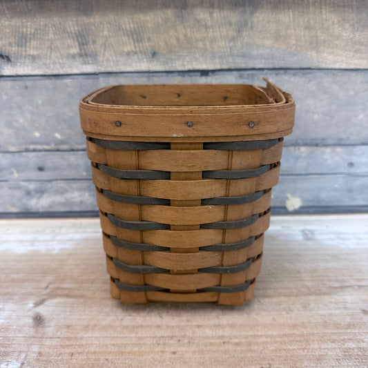 Longaberger Square Basket, Signed 1996