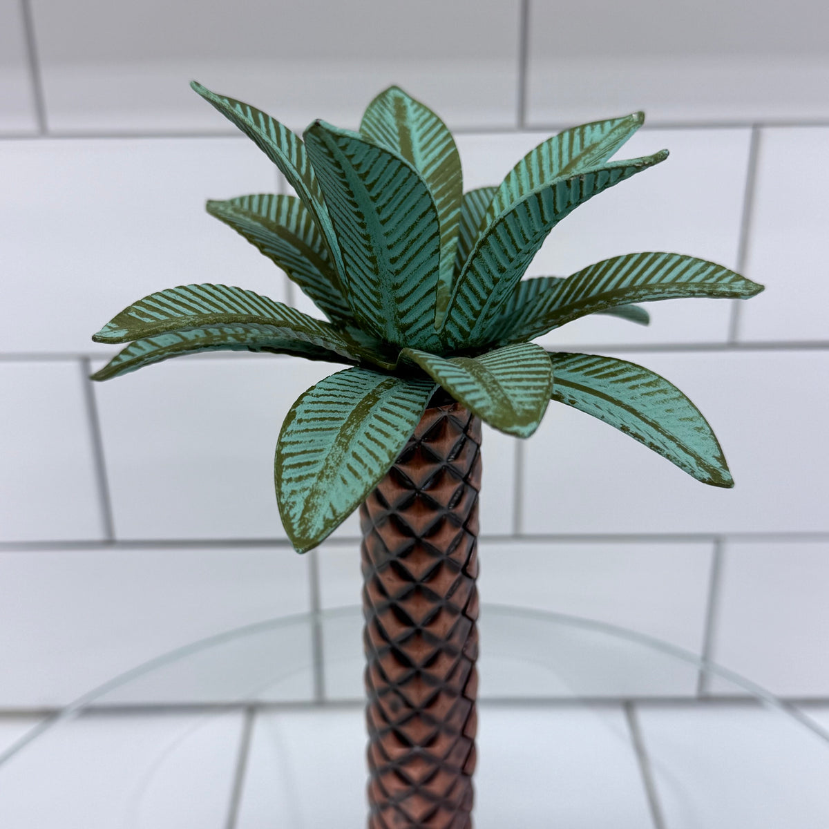 Palm Tree Serving Platter Tropical Coastal Decor
