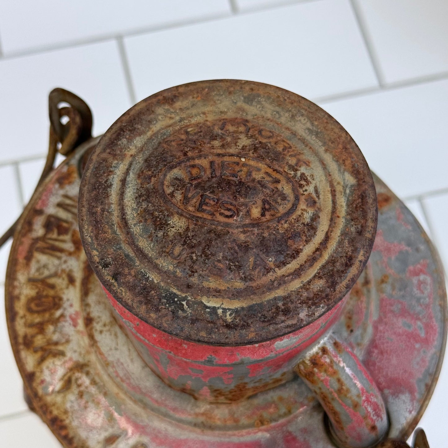 Dietz Vesta New York Central Railroad Kerosene Lantern Vintage