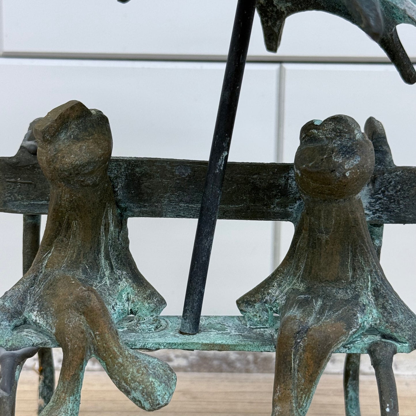 Brass Frog Grasshopper Butterfly Figurine Decor Lot Set of 3