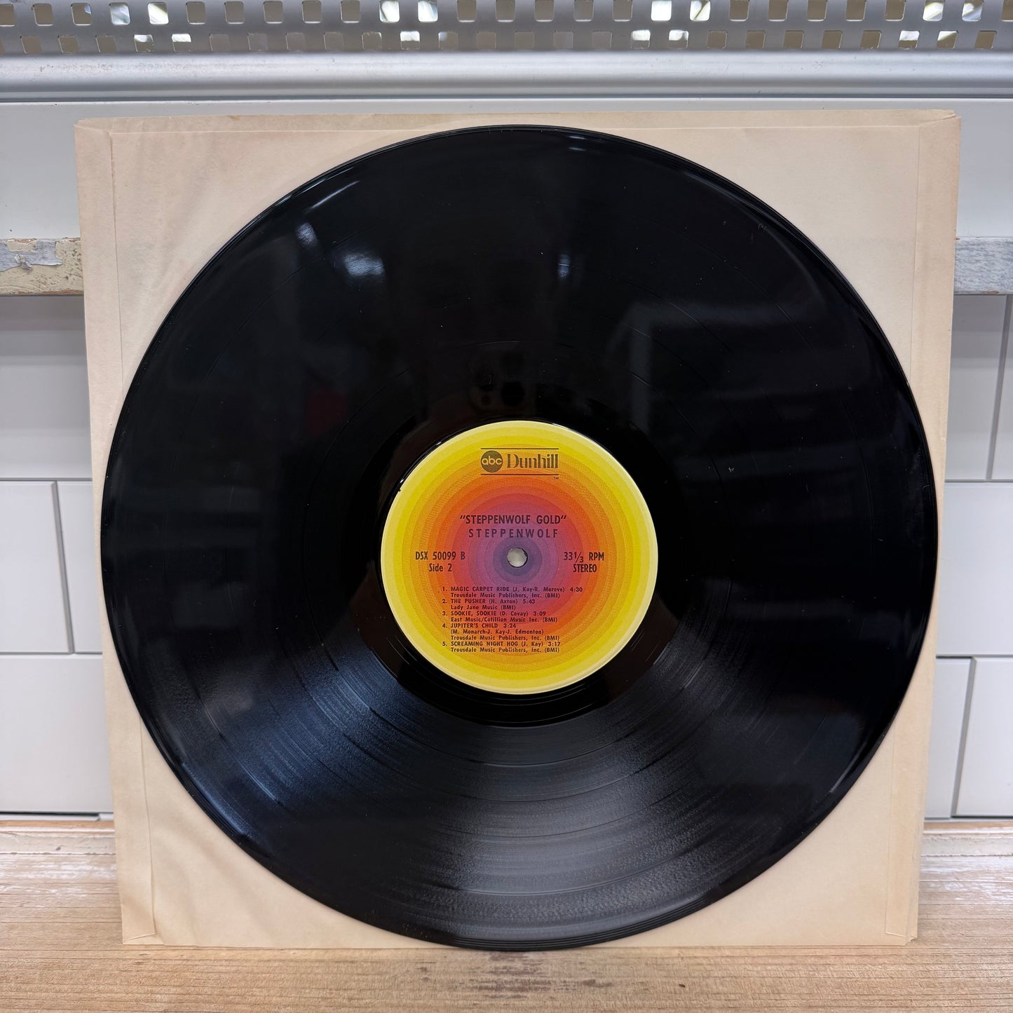 Steppenwolf Gold Vinyl Record LP 1971 #DSX-50099