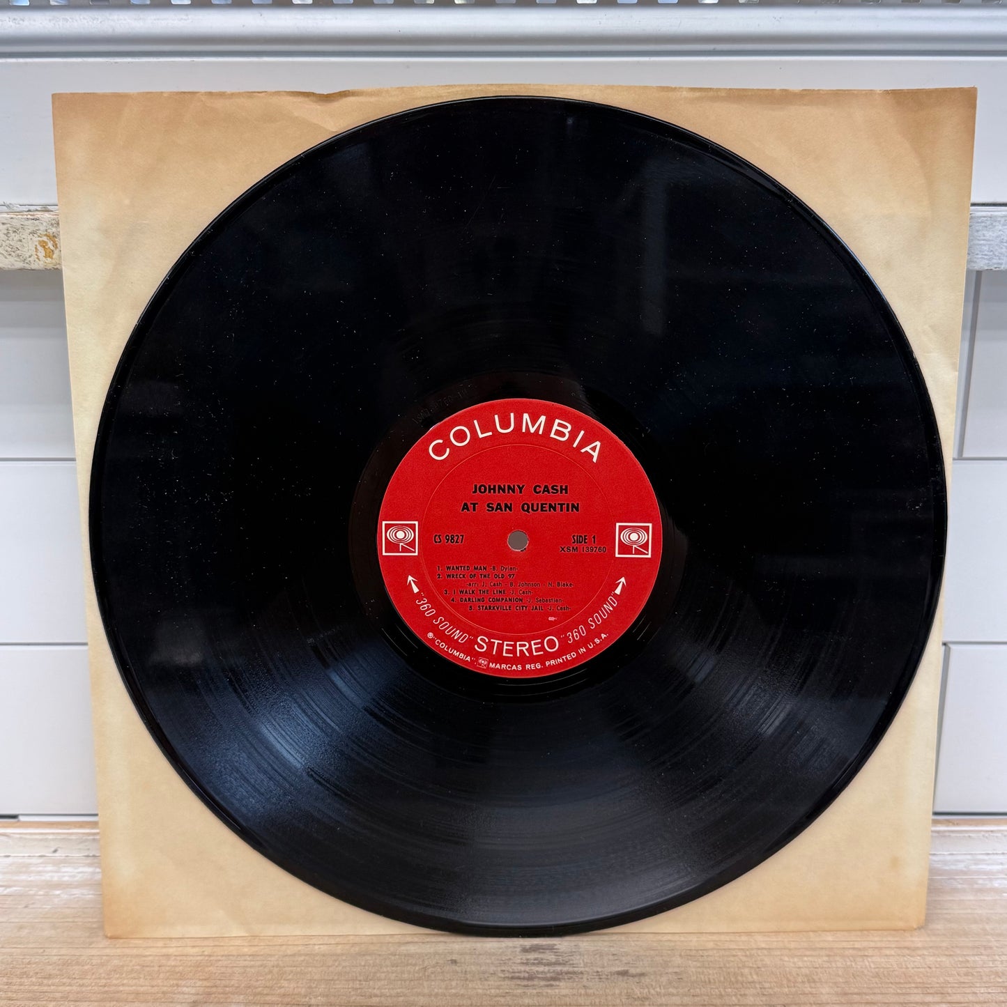 Johnny Cash At San Quentin Vinyl LP 1969 #CS9827