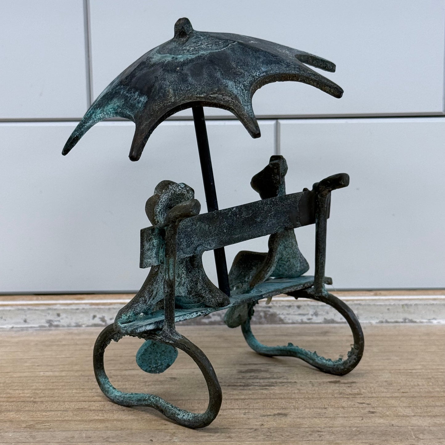 Brass Frog Grasshopper Butterfly Figurine Decor Lot Set of 3
