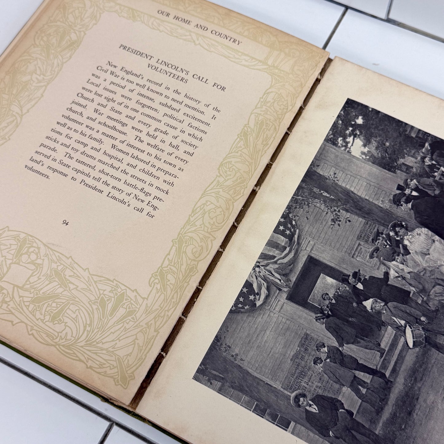 Our Home and Country W.L. Taylor Illustrated Book 1908 First Ed