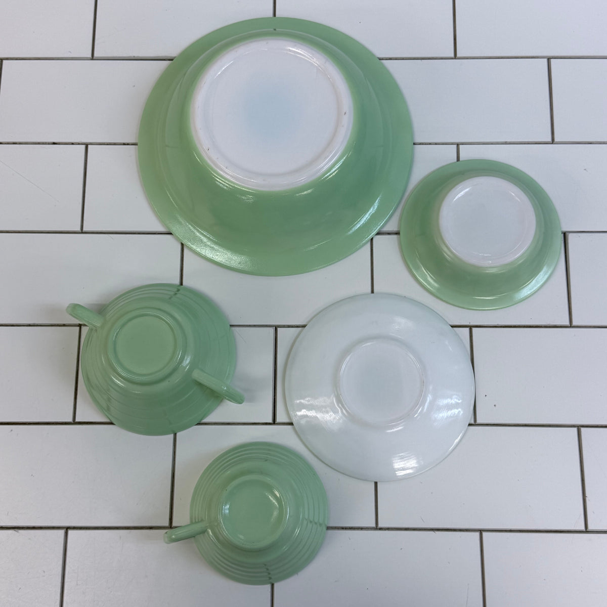 Hazel Atlas Moderntone Pastel Platonite Dish Selection