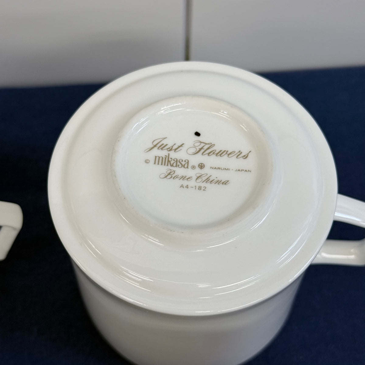 Mikasa Just Flowers Cup & Saucer Set 1980s Service for 6