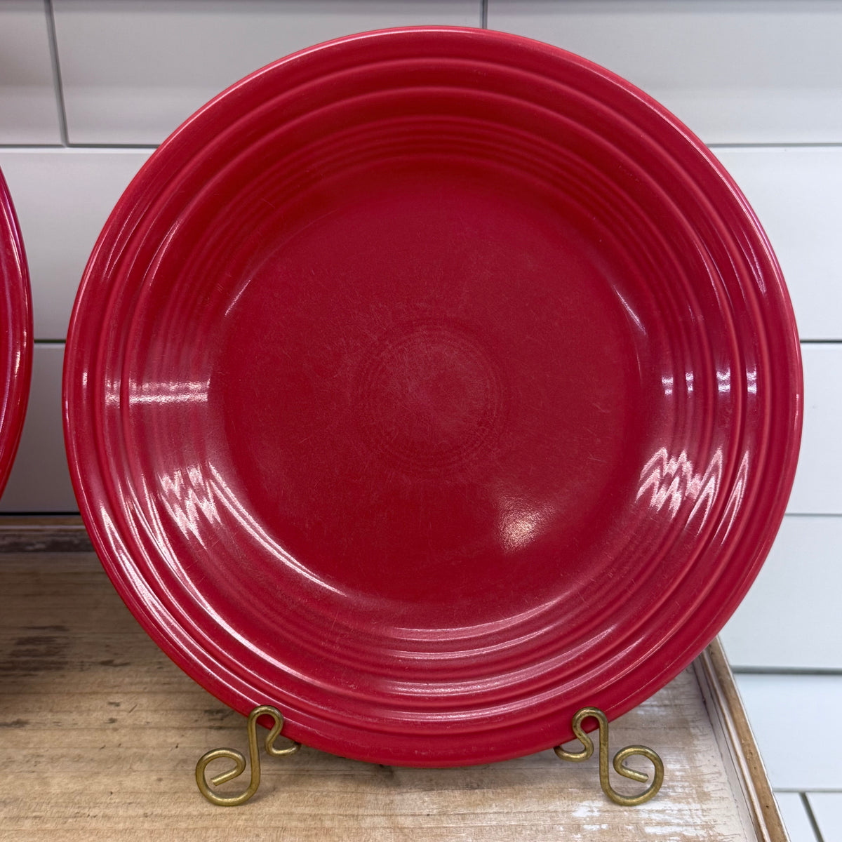 Fiesta Scarlet Peacock White Dinner Set Lot of 9