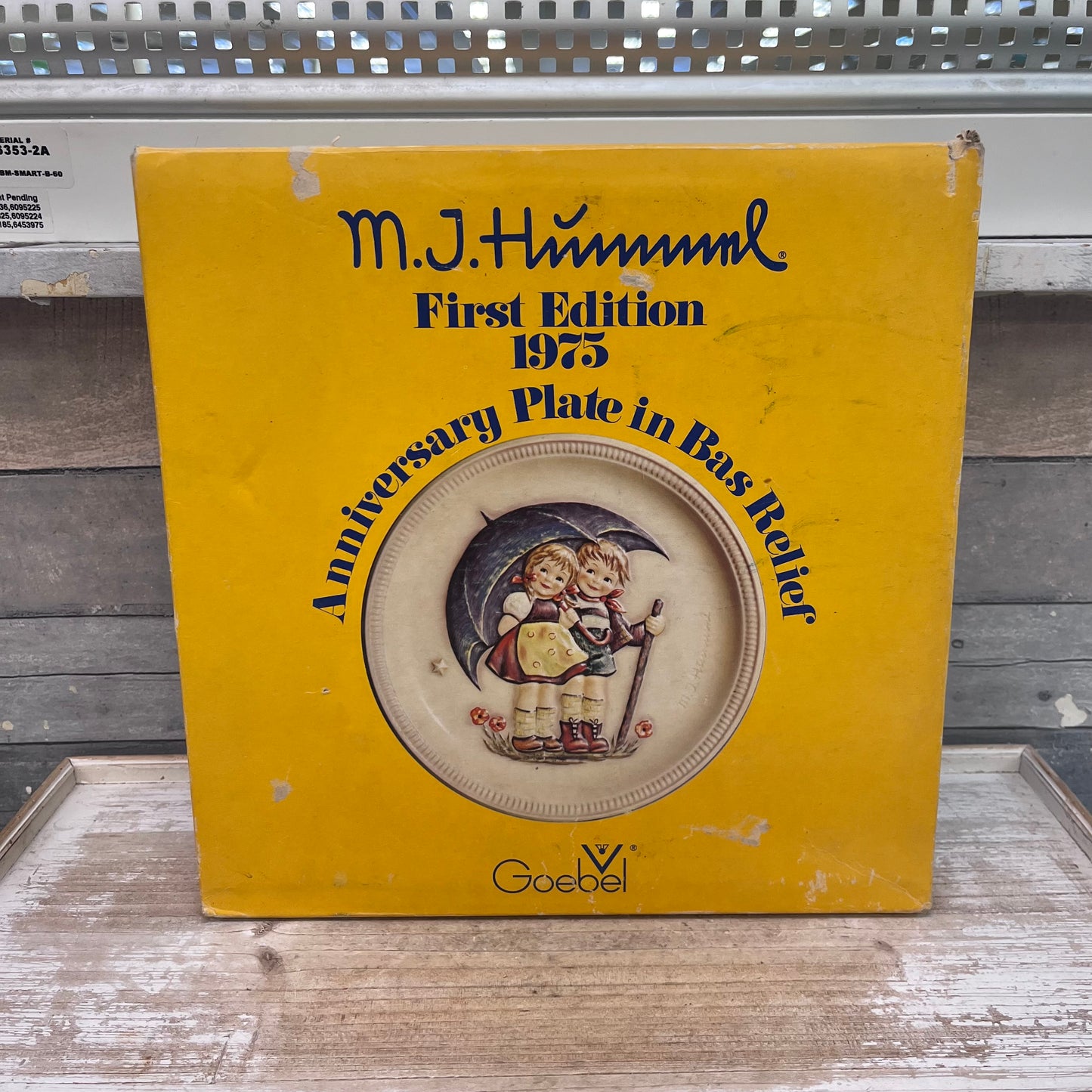 Goebel Hummel Anniversary Stormy Weather Plate, 1975