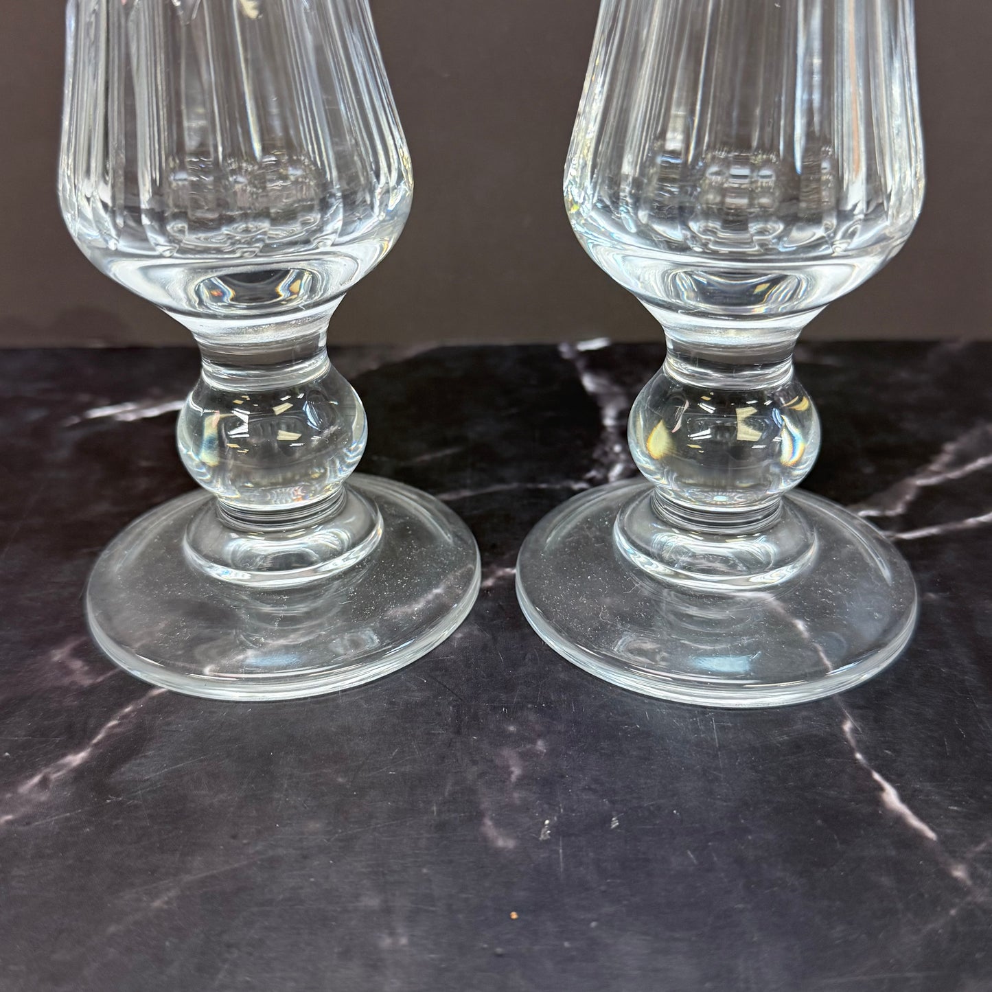 Cristal d’Arques Cut Lead Crystal Vases, Set of 2