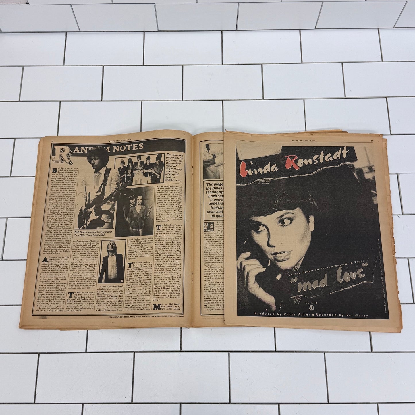Rolling Stone Magazines Lot of 9 Vintage Issues 1979-1980