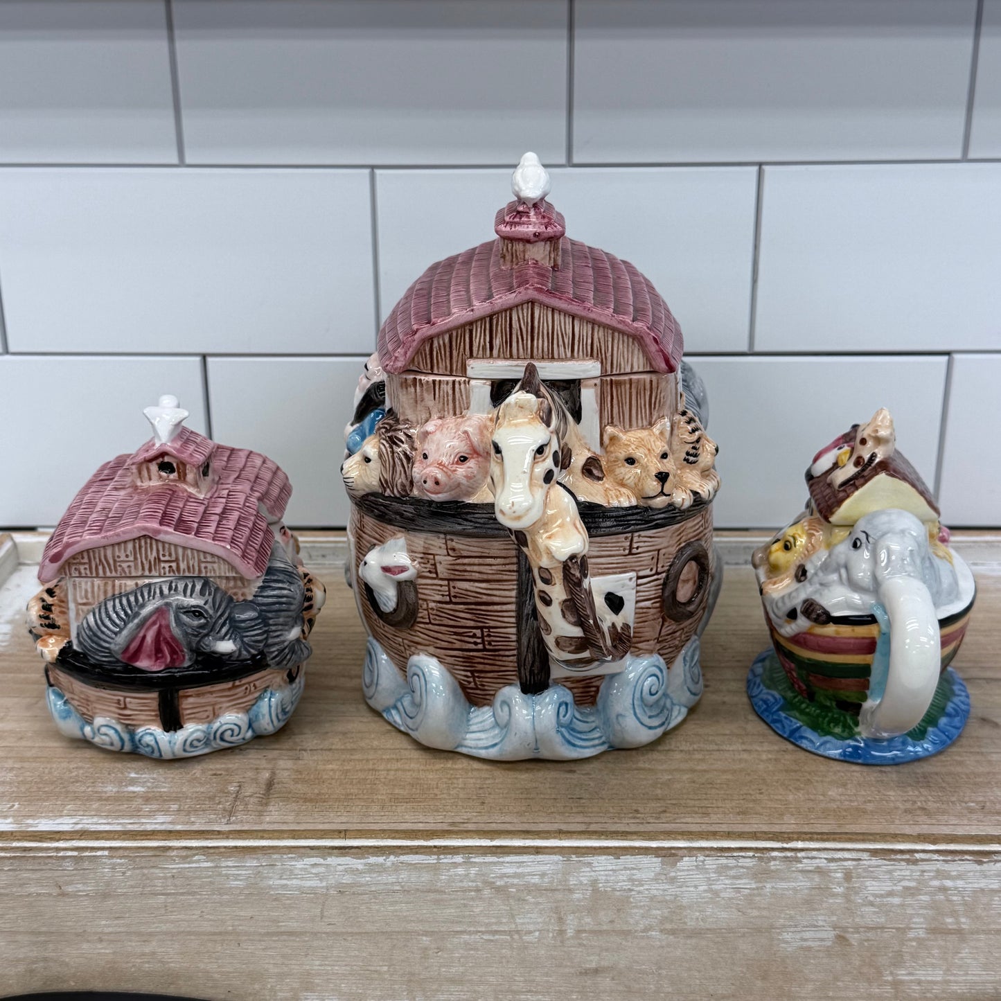 Noah’s Ark Ceramic Tea Set of 3