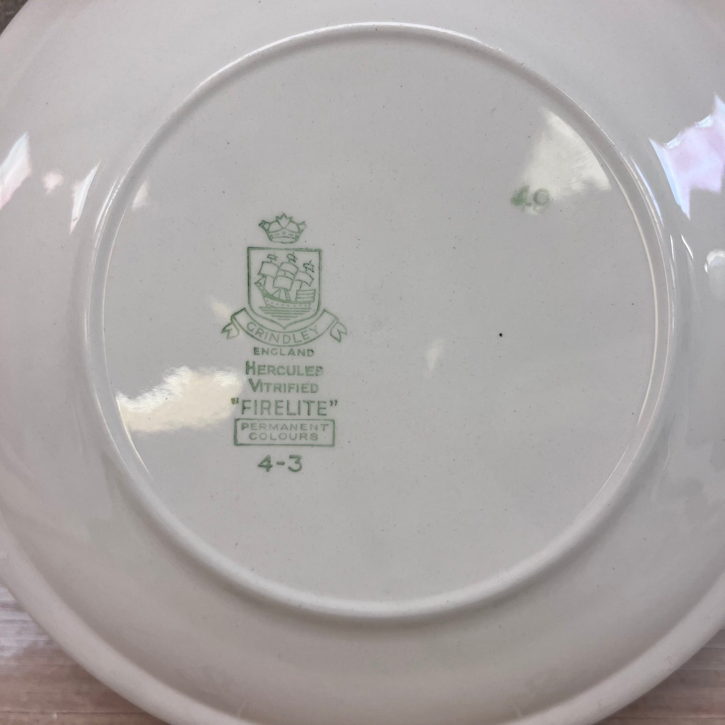 Grindley & Co. Vitrified FireLite Garden Plates, Set of 4