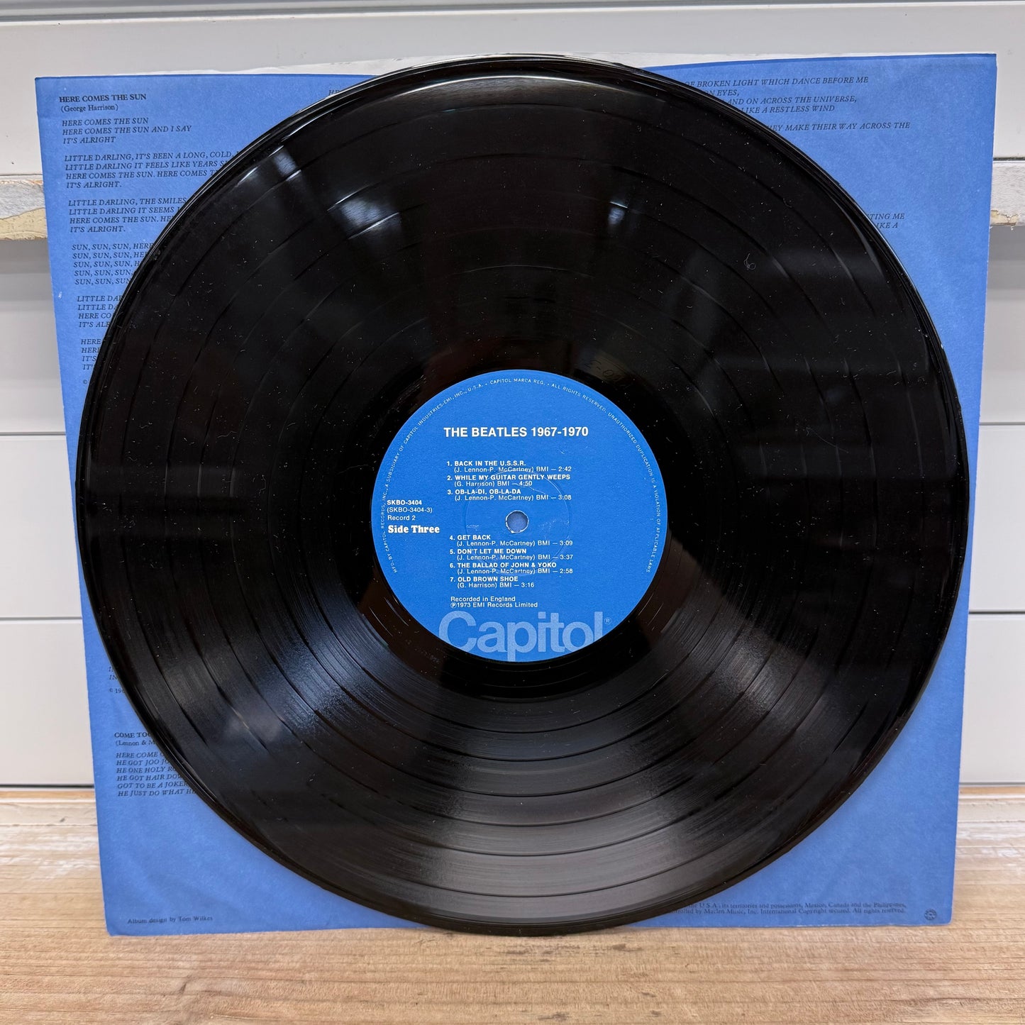 The Beatles 1967-1970 Blue Album 1973 Double Vinyl LP