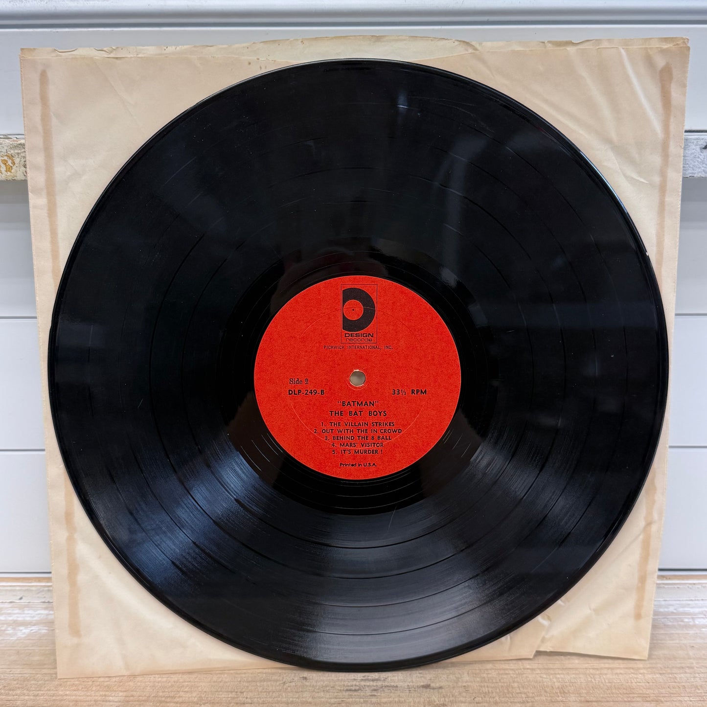 Batman Vinyl Records Lot of 2 Neal Hefti & Bat Boys 1966