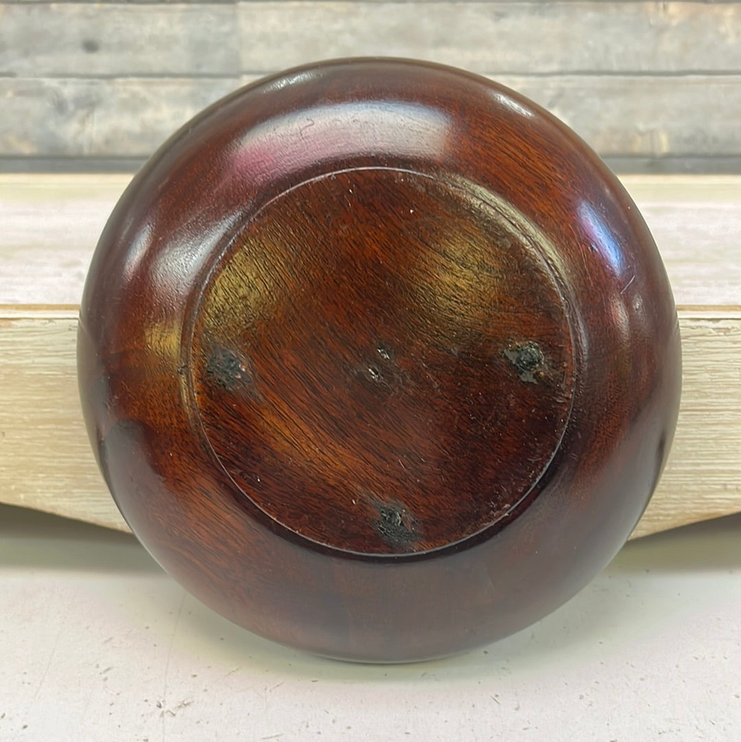 Vintage CaribCraft Mahogany Salad Bowl Set, 11 Piece