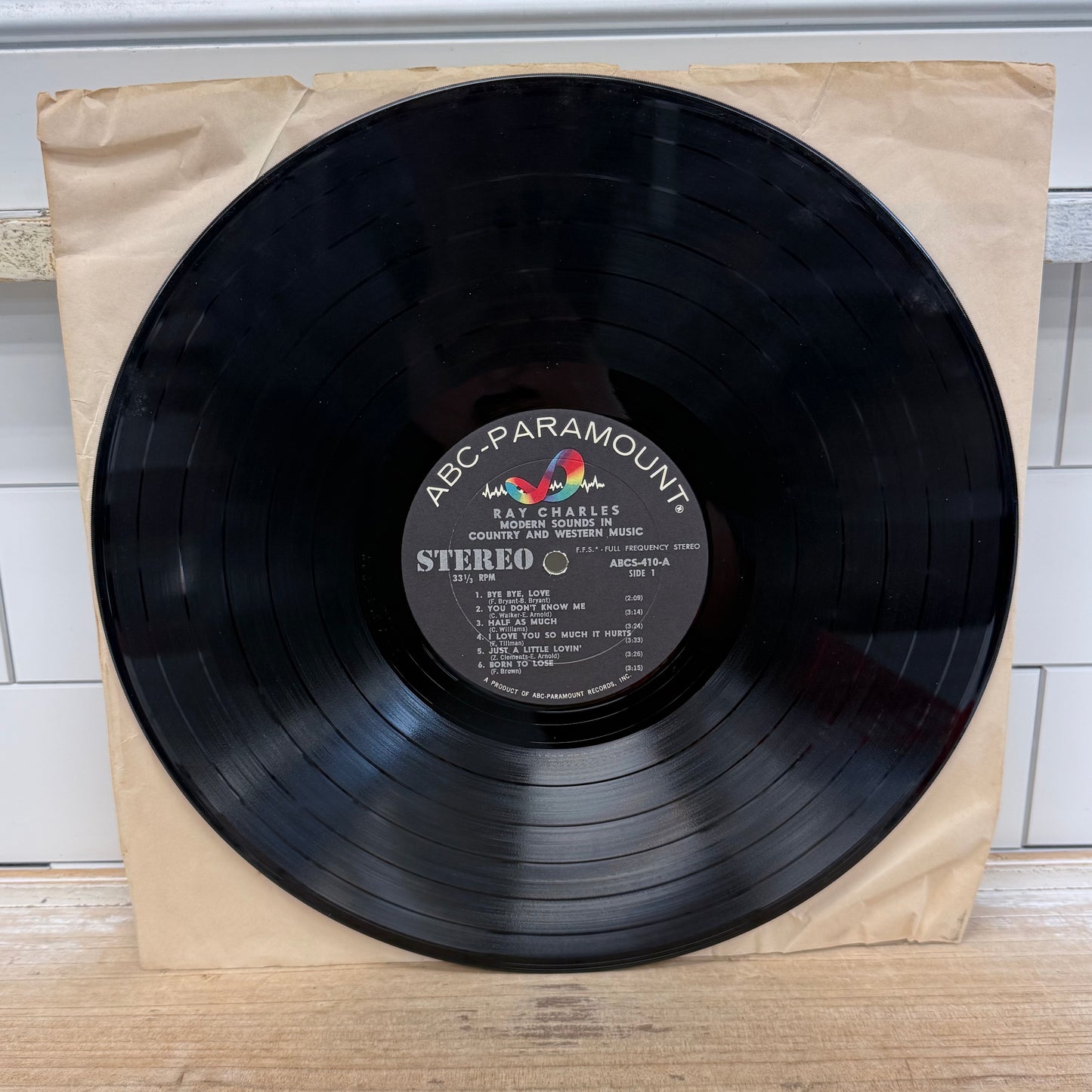 Ray Charles Modern Sounds Country Western Vinyl 1962 #ABCS-410
