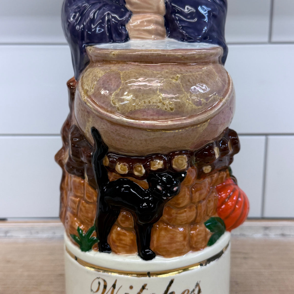 Witches Brew Ceramic Witch Decanter Halloween R J Ceramics