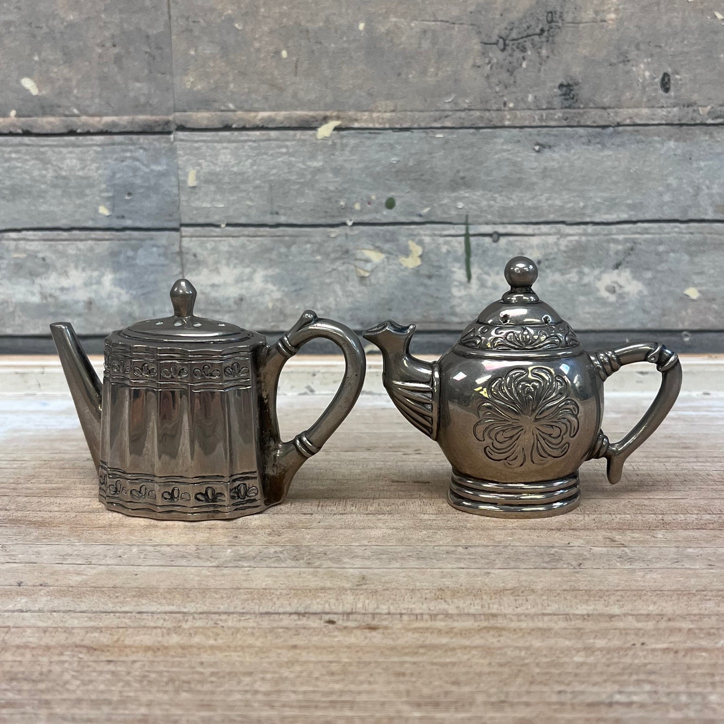 Godinger Silver-Plated Teapot Salt & Pepper Set