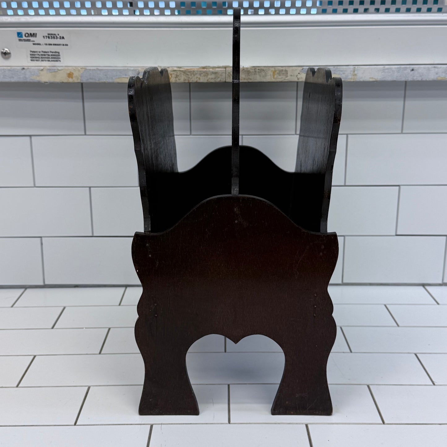 Magazine Rack Hand Painted Vintage 1960s