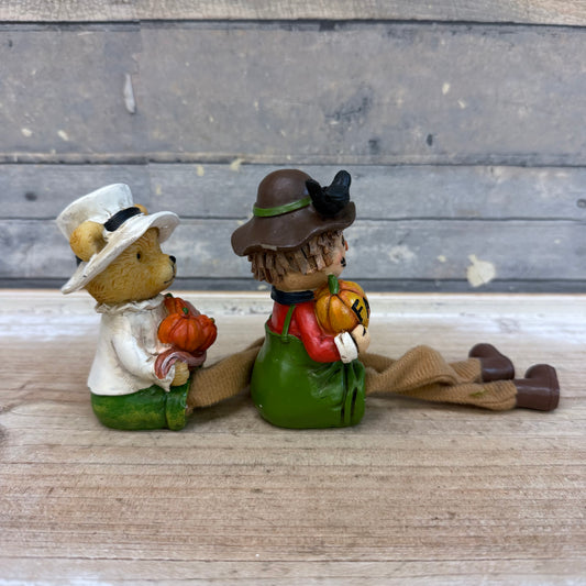 Autumn Resin Shelf Sitter Figurines, Set of 2