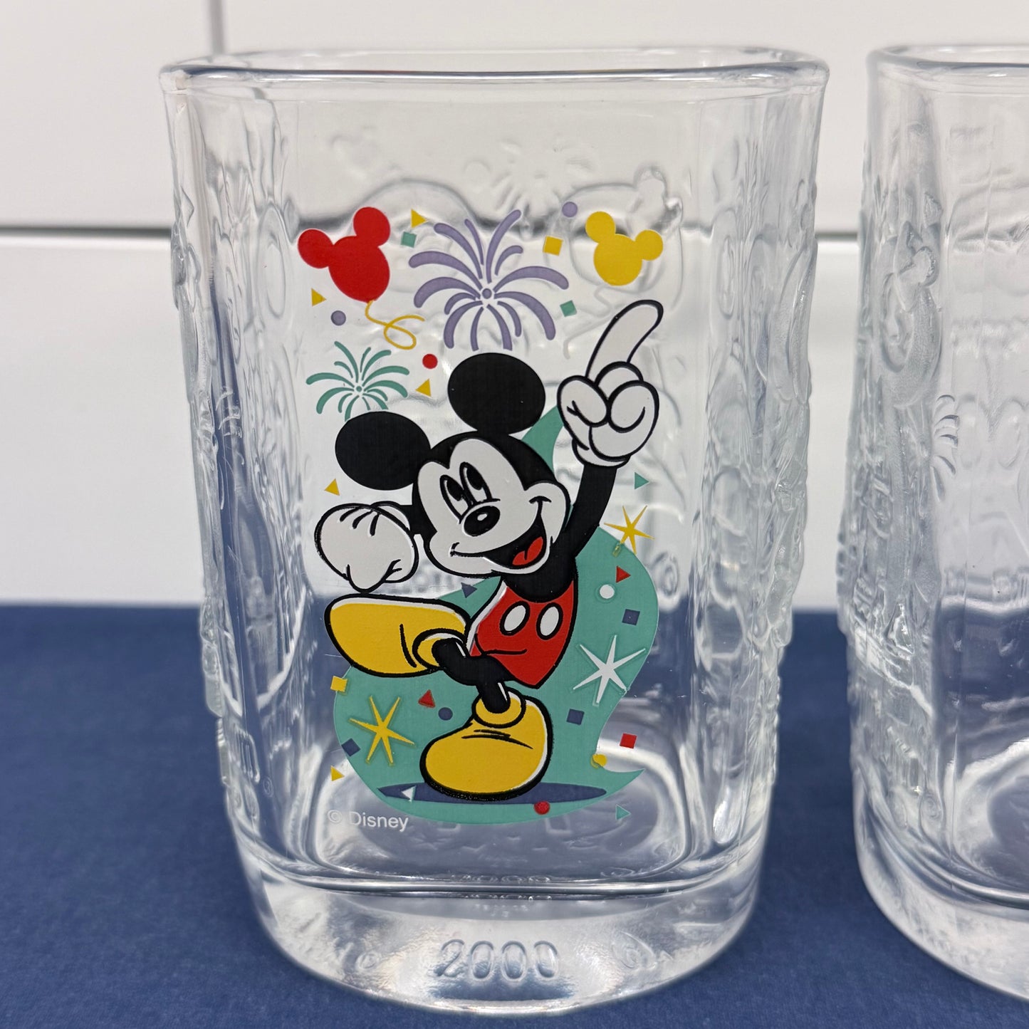 McDonald's Disney World Celebration 2000 Magic Kingdom Glasses Set of 4