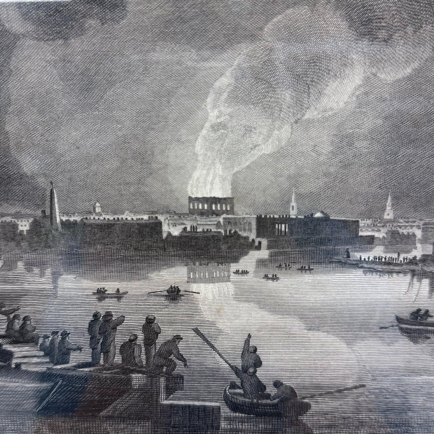 William Wise Drury Lane Theatre Fire, Framed