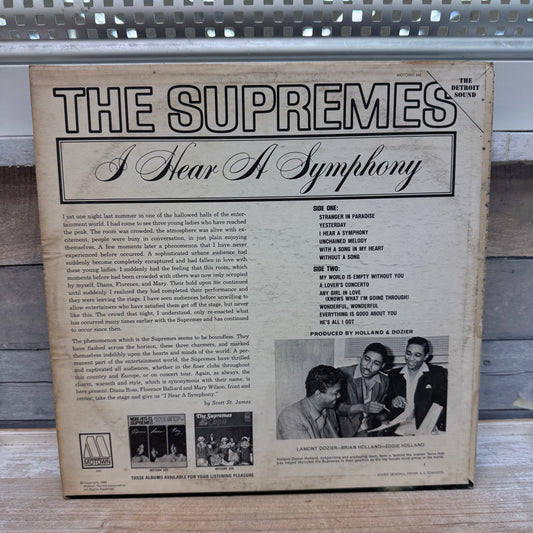 The Supremes I Hear a Symphony Vinyl Record, 1966
