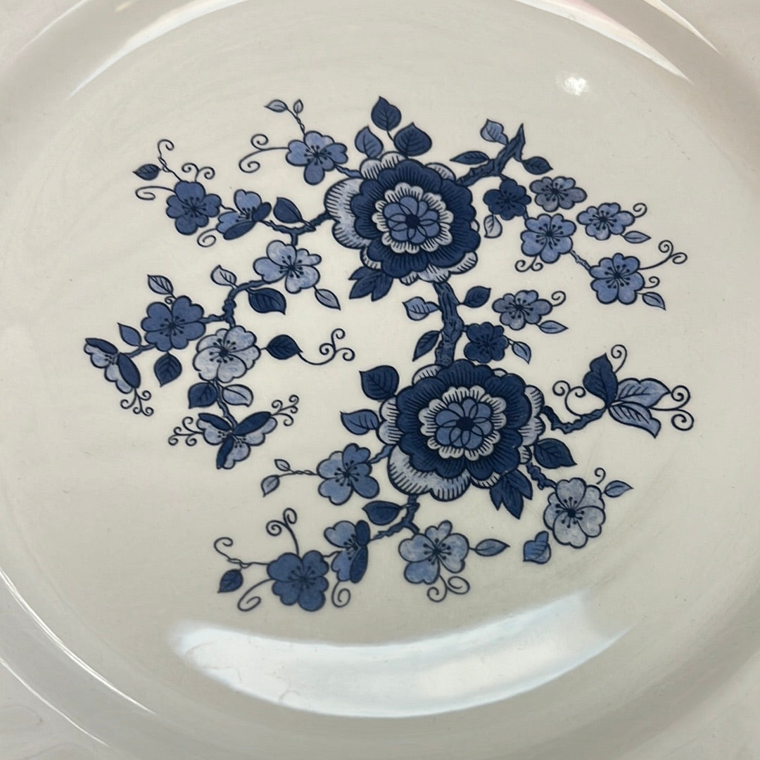 Wedgwood Royal Blue Ironstone Plates 10”, Set of 6