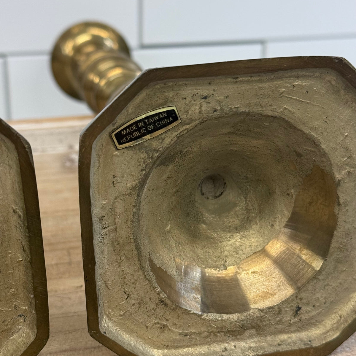 Solid Brass Candle Holder Selection