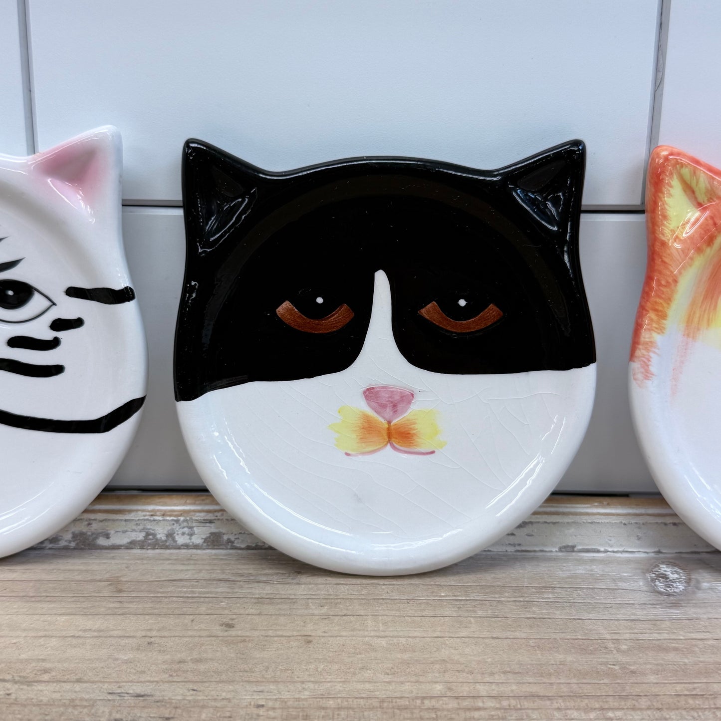 Bandwagon Cat Coasters Set of 4 Ceramic 2001