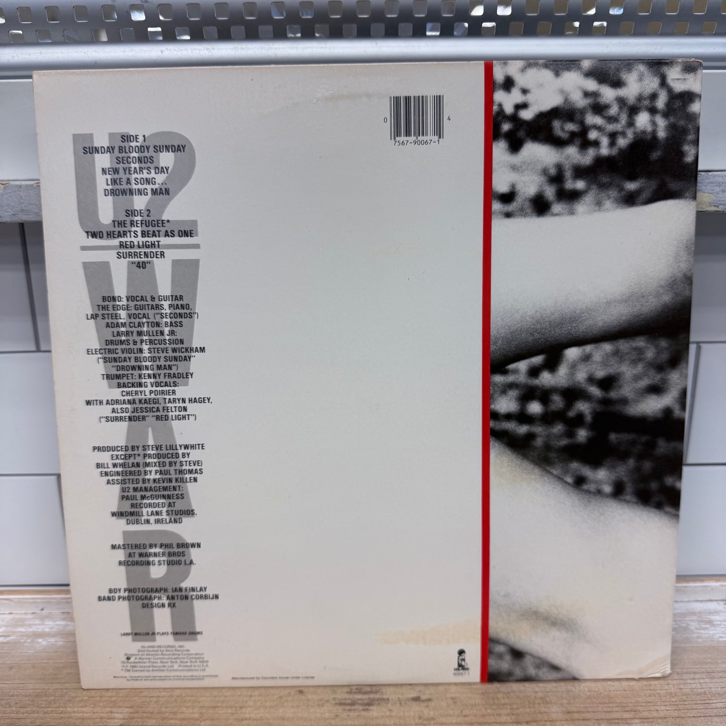 U2 War Vinyl Record LP 1983 #90067-1