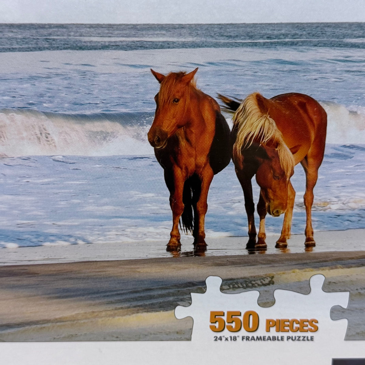 Simply Corolla NC Wild Horses 550 Piece Puzzle Sealed