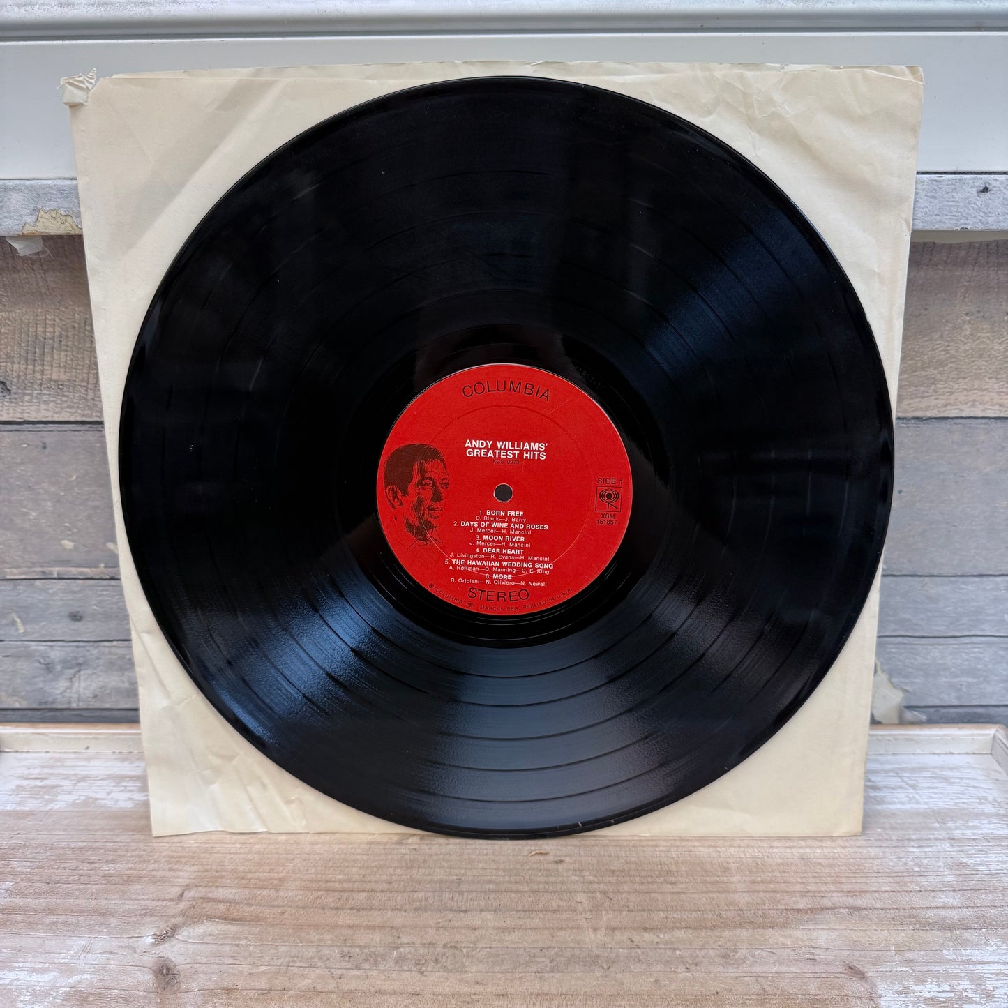 Andy Williams’ Greatest Hits Vinyl Record, 1970