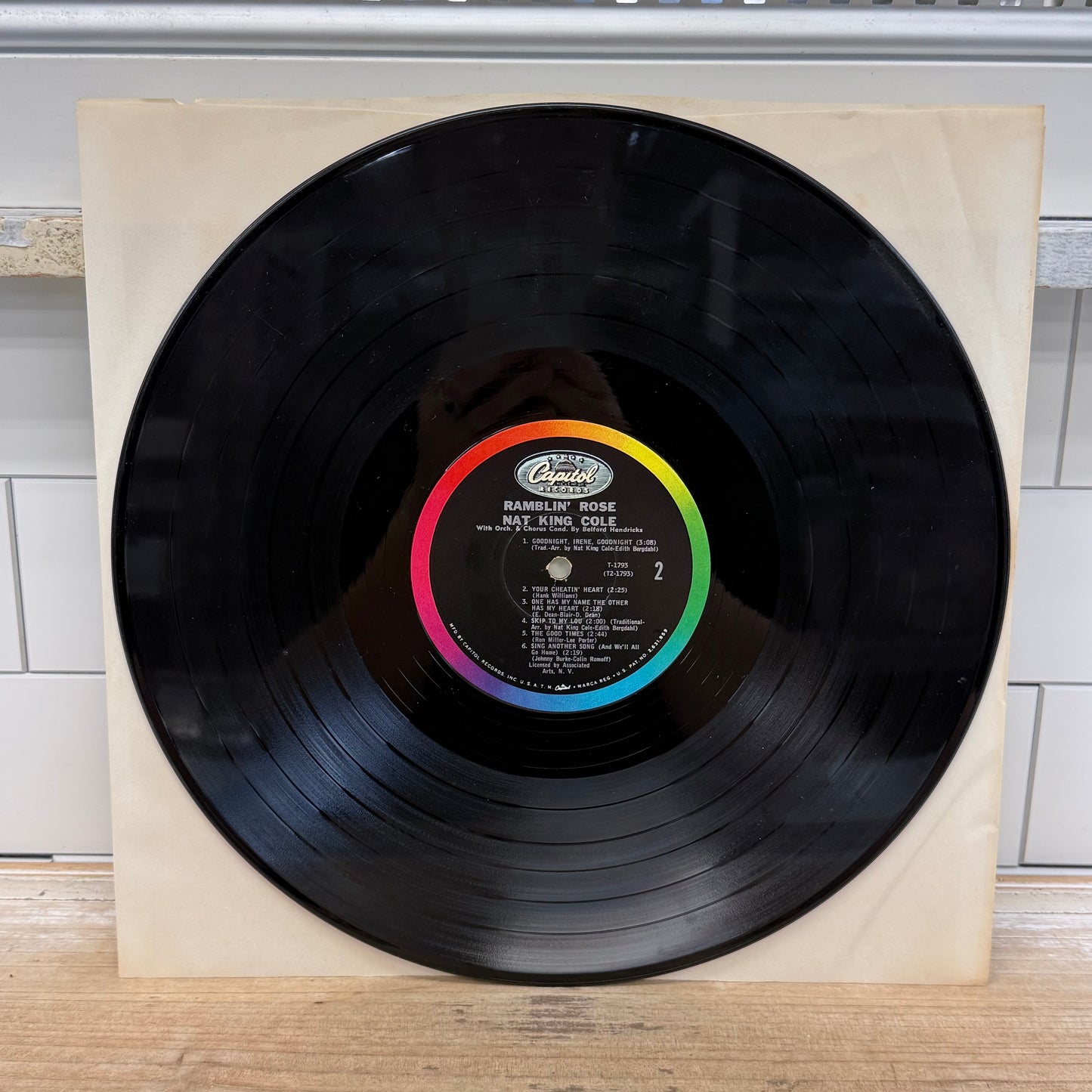 Nat King Cole Ramblin’ Rose Mono Vinyl Record 1962 #T-1793