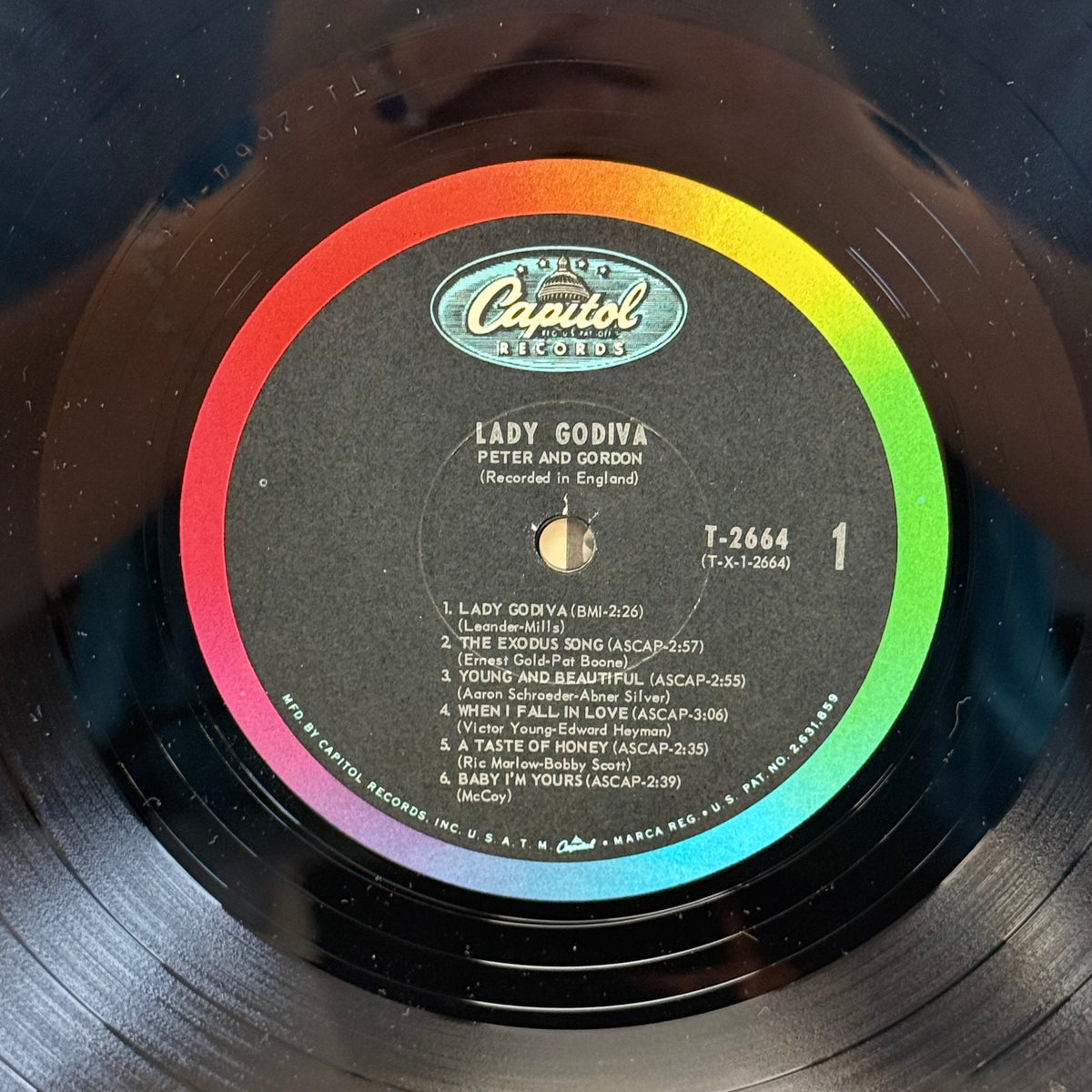 Peter and Gordon Lady Godiva Vinyl LP 1966 -T-2664