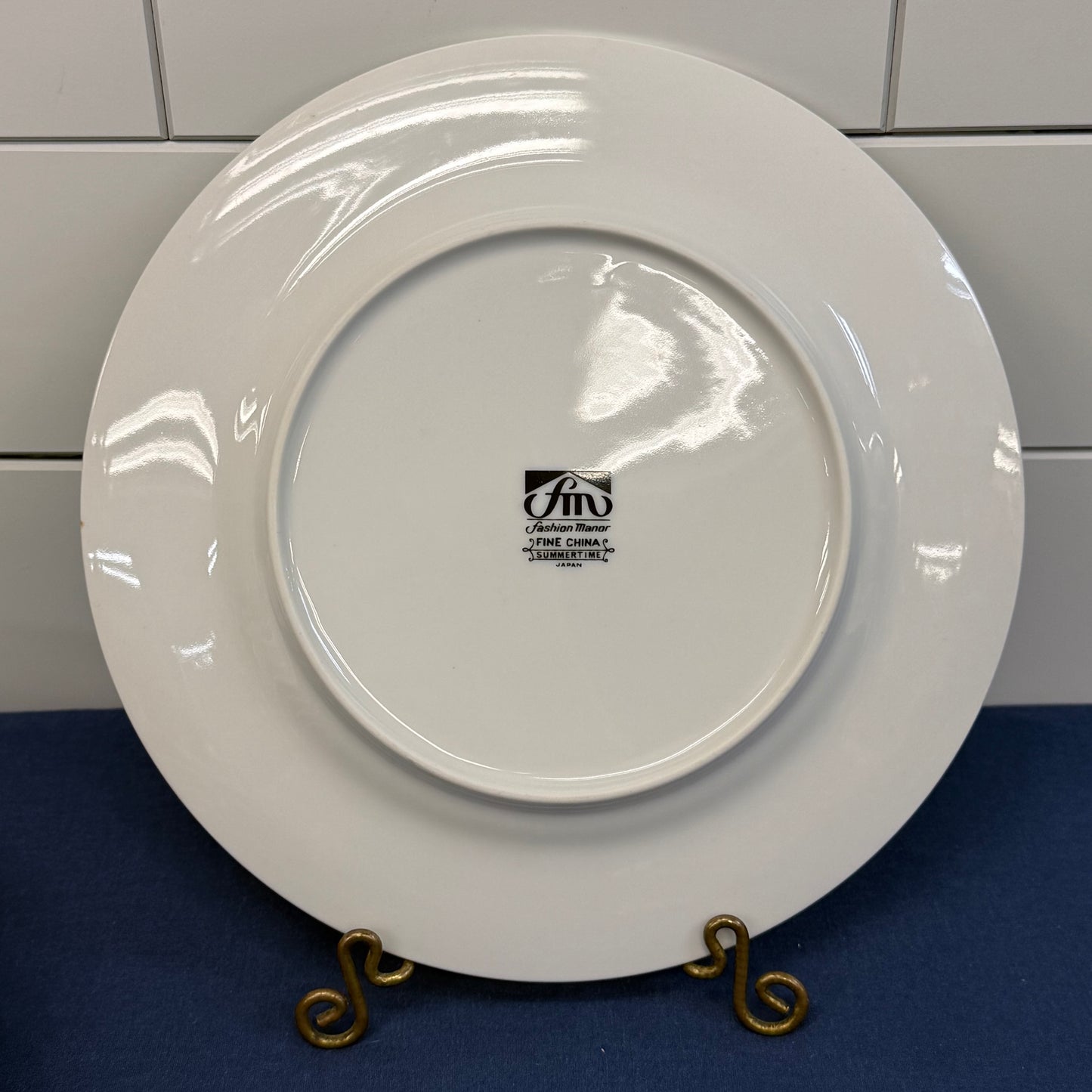Fashion Manor Summertime Fine China Plates Set of 7 Japan