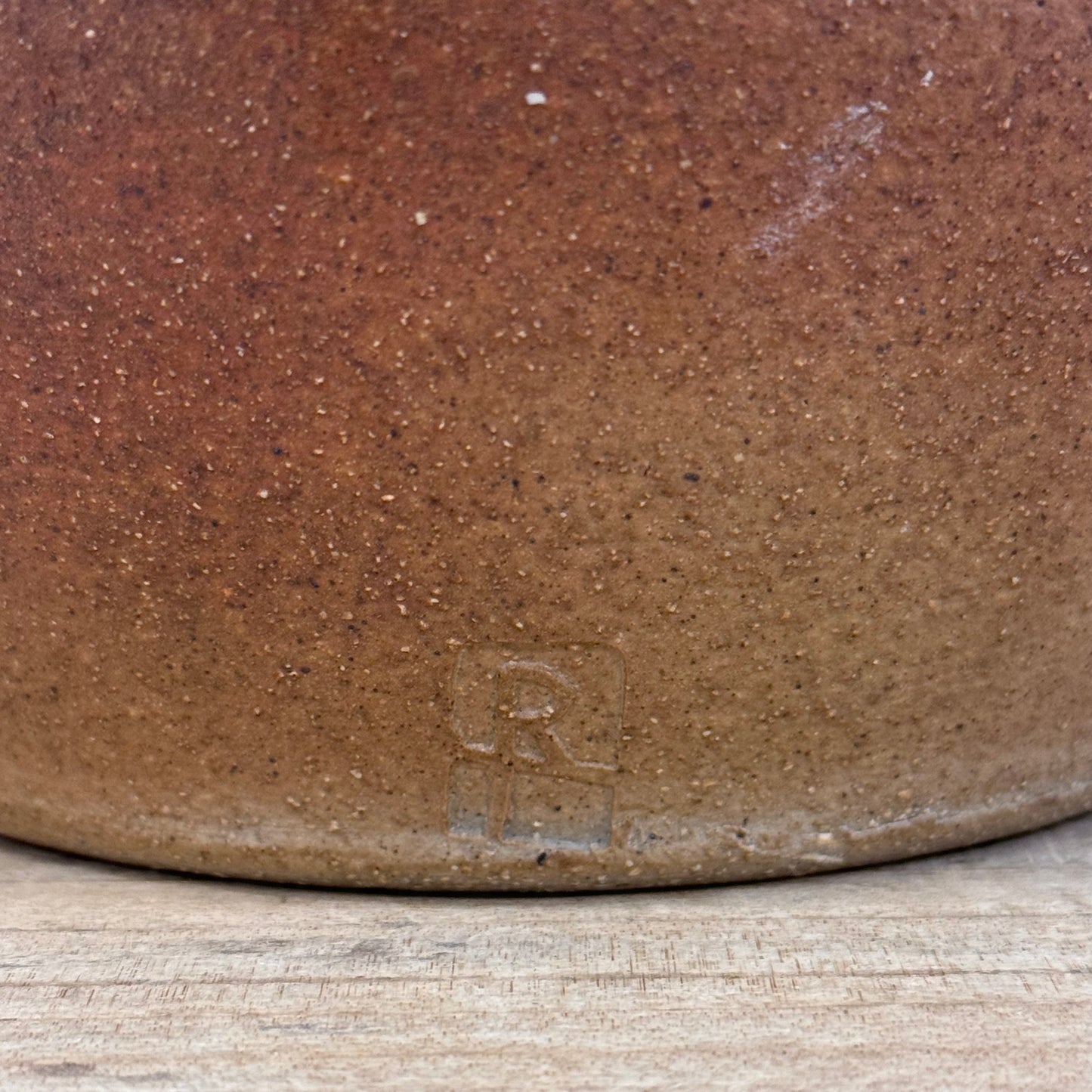 Studio Art Pottery Salt Glazed Stoneware Lidded Pot