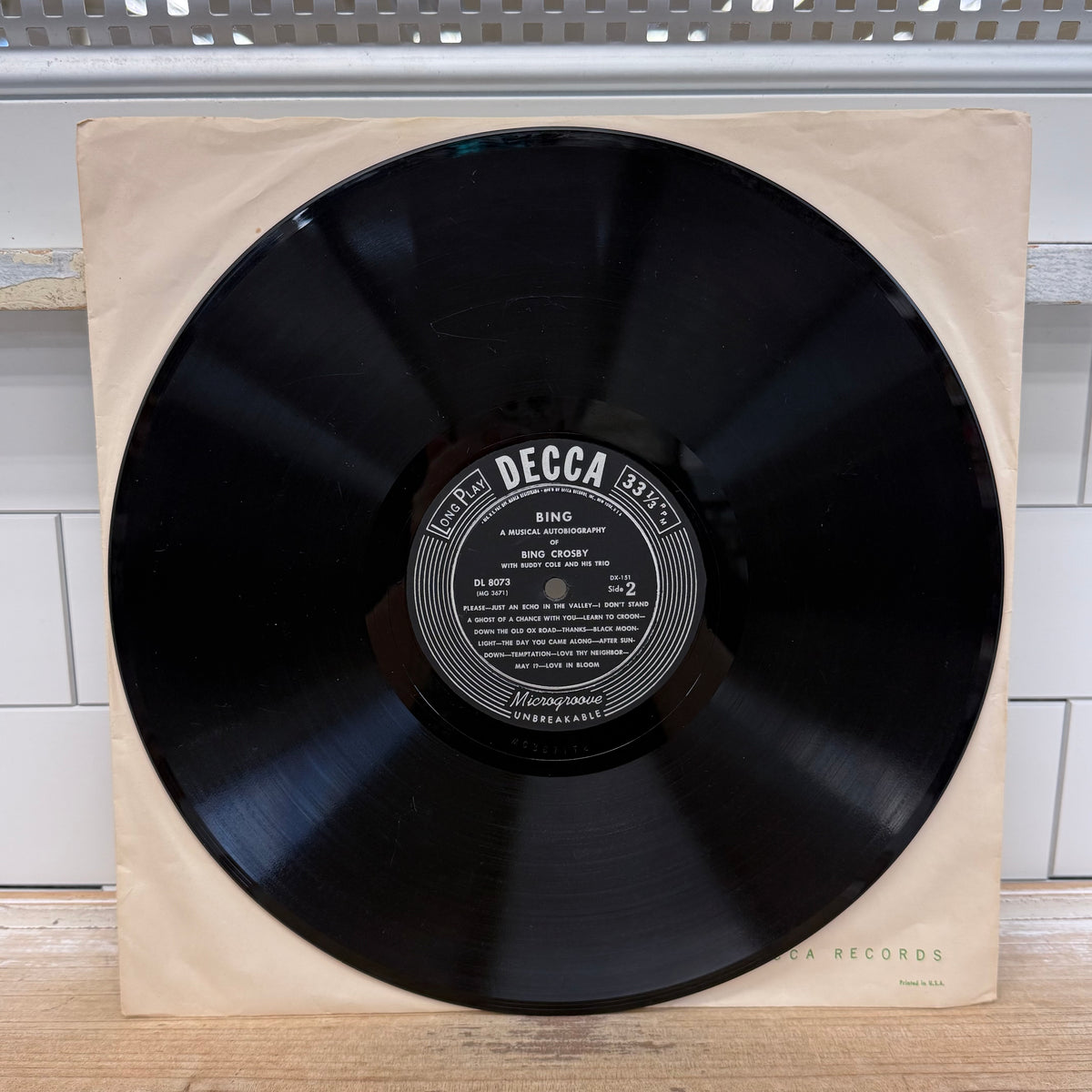 Bing Crosby A Musical Autobiography 5 LP Vinyl Set 1954 Decca DX-151