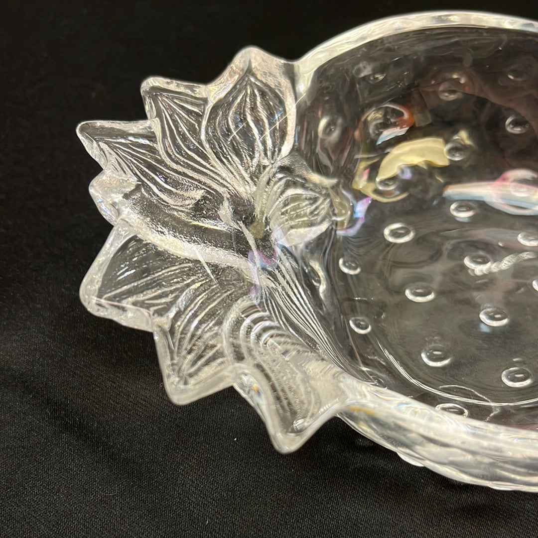 Studio Nova Strawberry Glass Candy Dish 7”