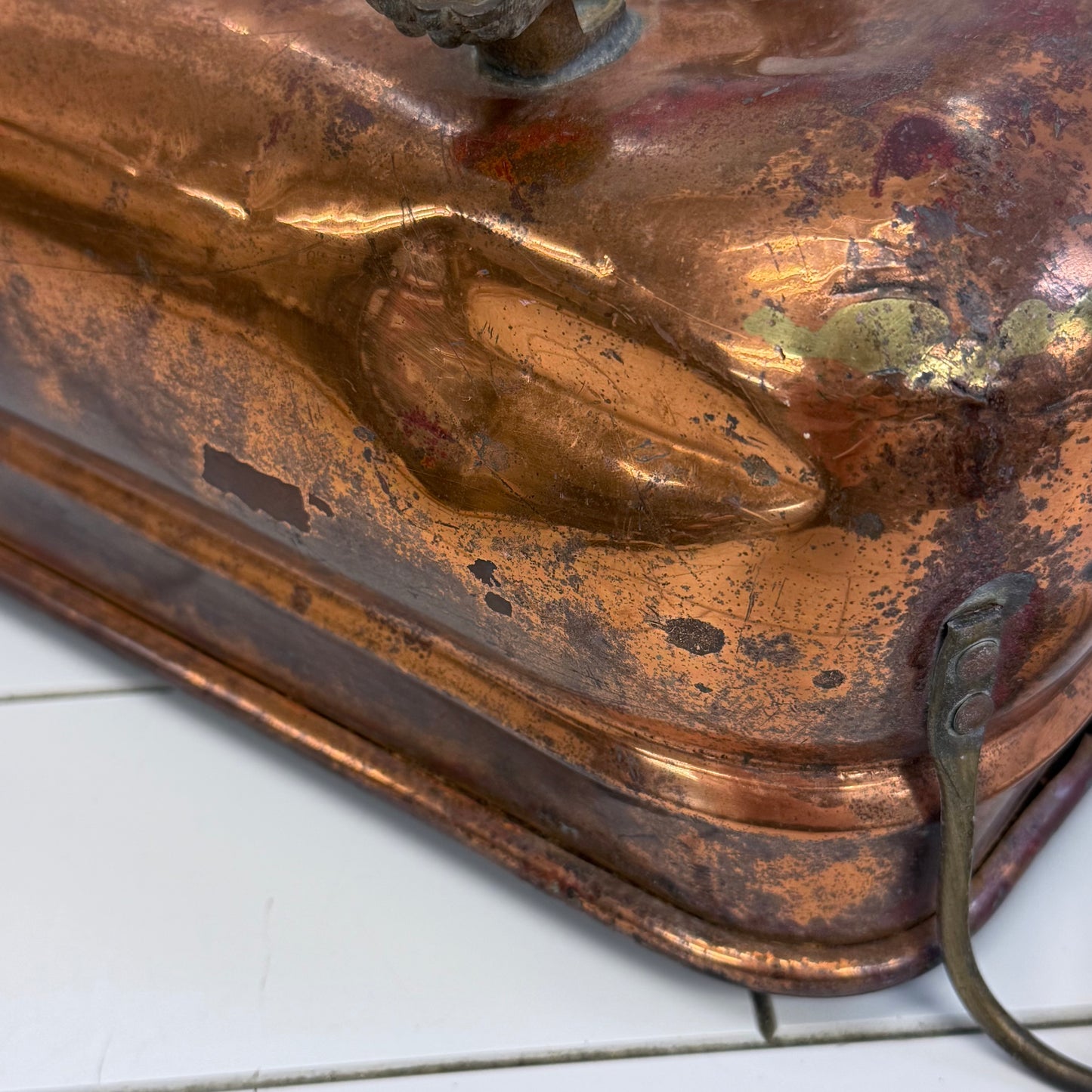 Victorian Revival Copper Planter with Lion Paw Feet