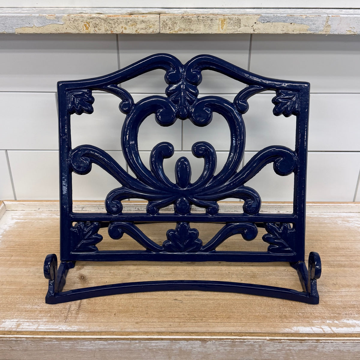 Ornate Cast Iron Cookbook Stand