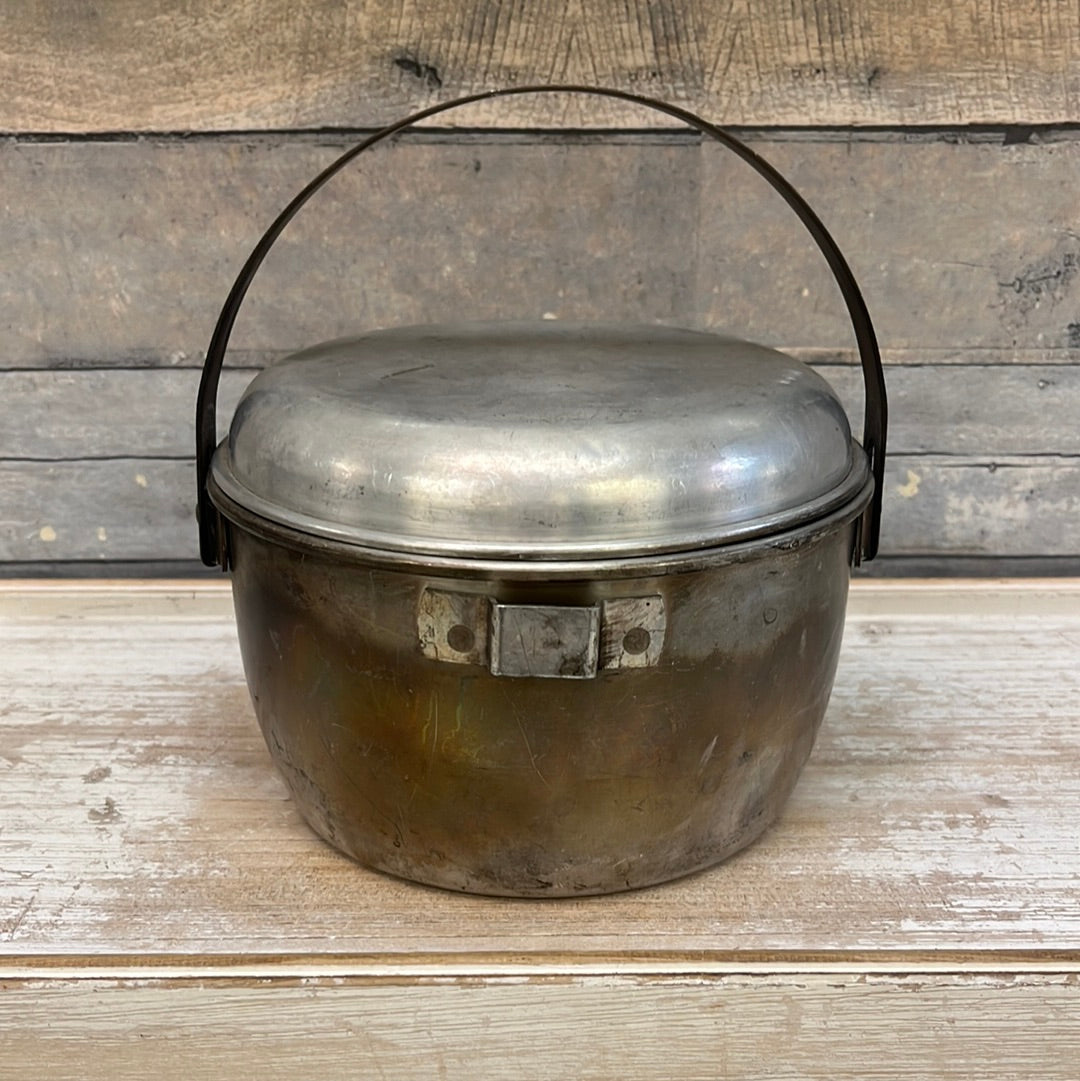 Vintage Aluminum Camping Cookware Selection