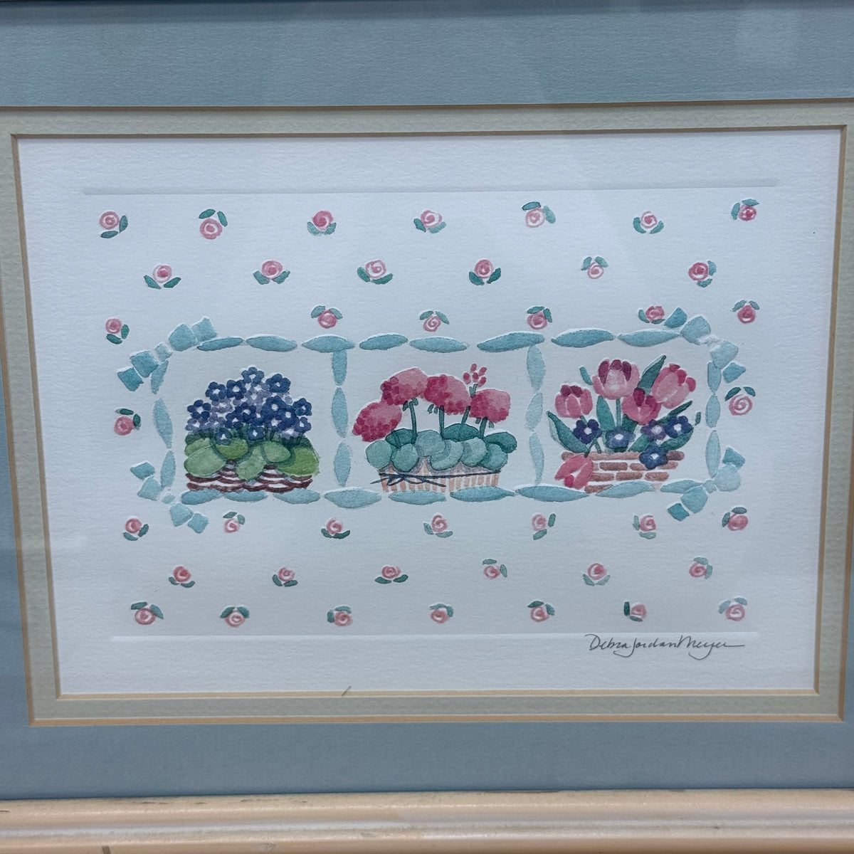 Debra Jordan Meyer Floral Basket Print