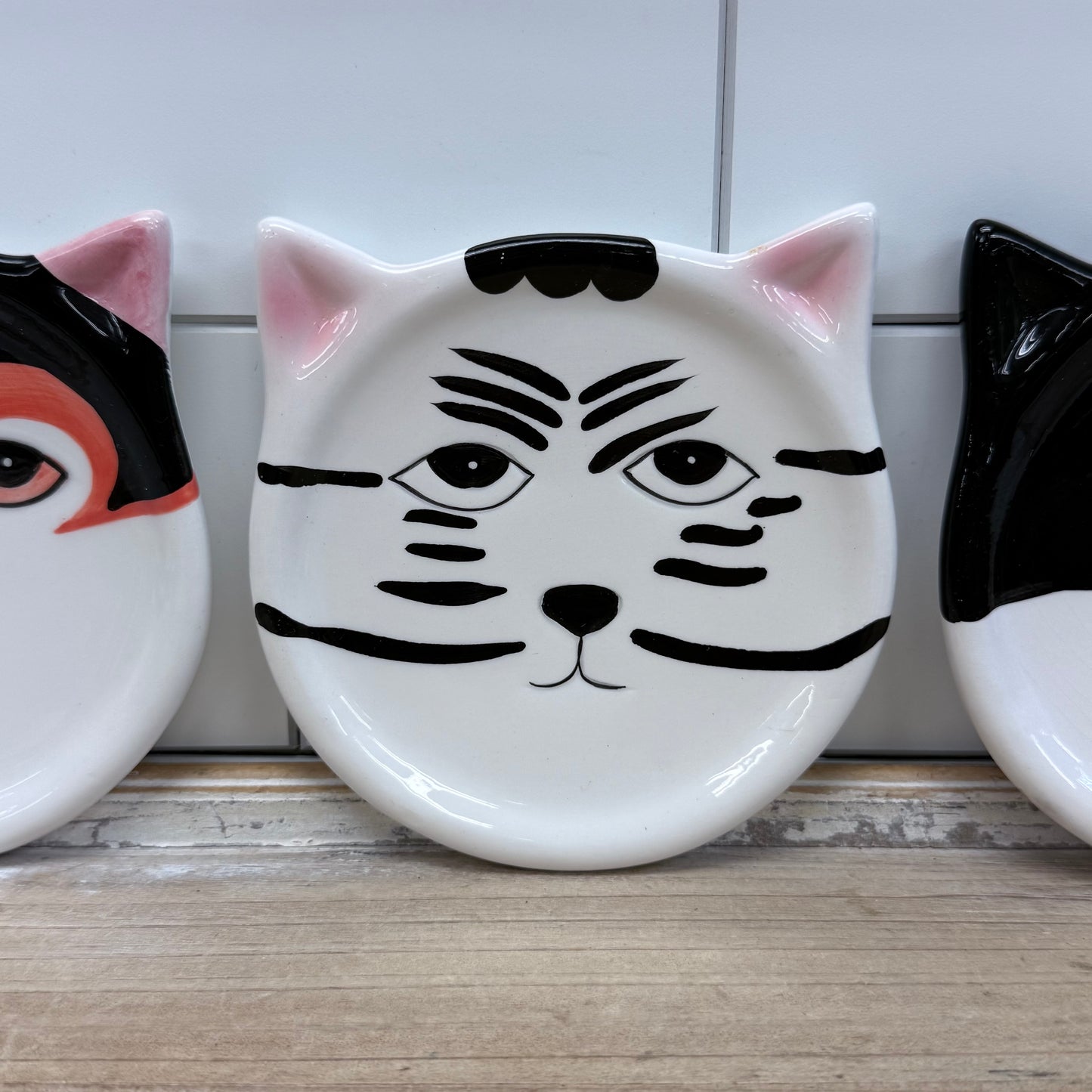Bandwagon Cat Coasters Set of 4 Ceramic 2001